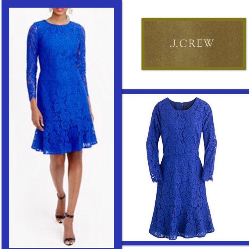 J. Crew Floral Night Out Dress in Ocean